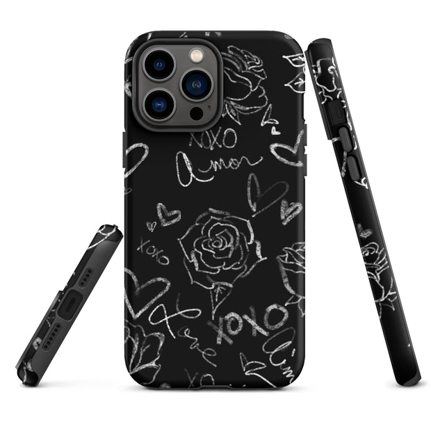 Black Rose iPhone case